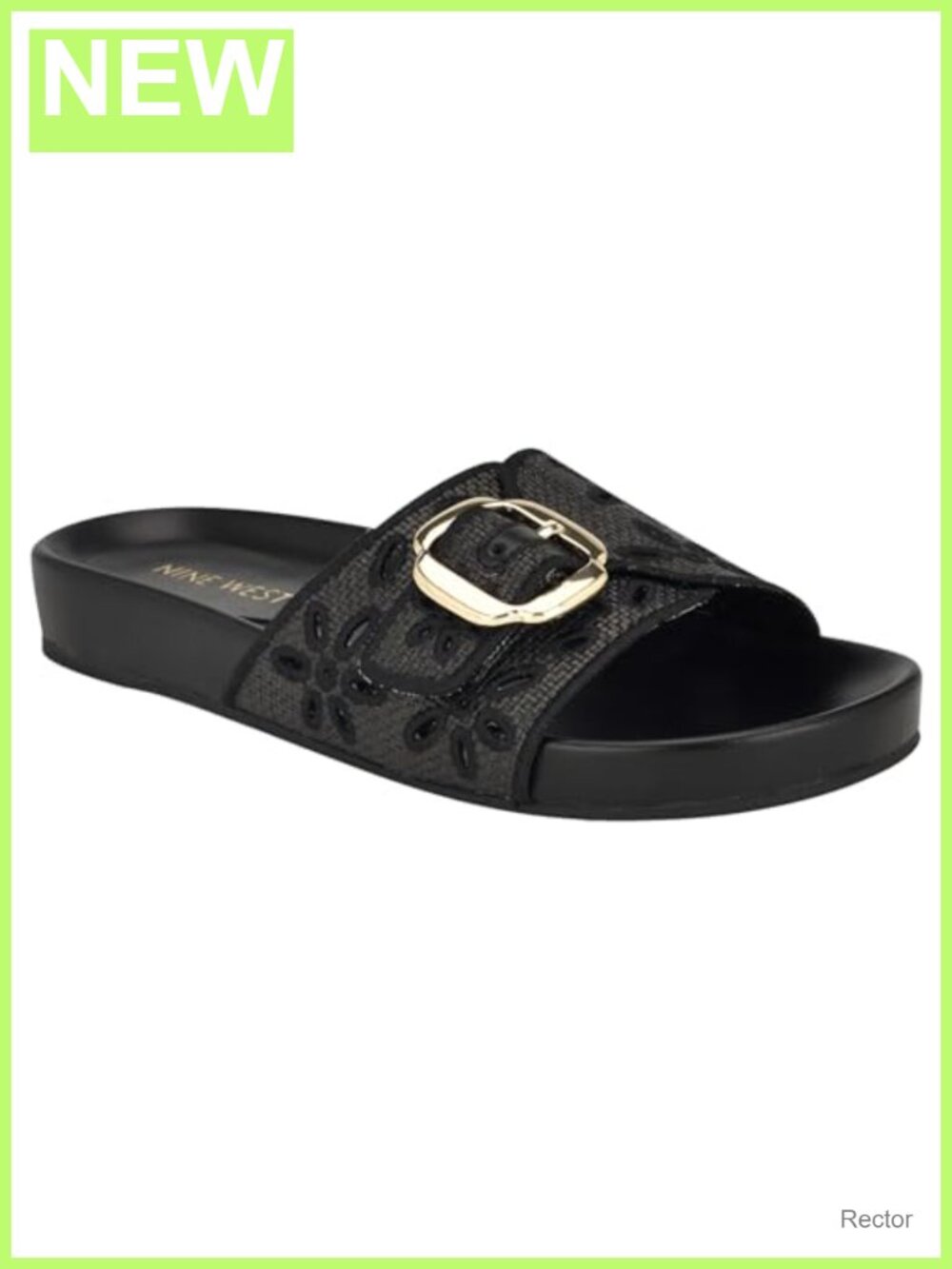 Nine West Giulia Casual Sandals Slip-On Buckle Strap